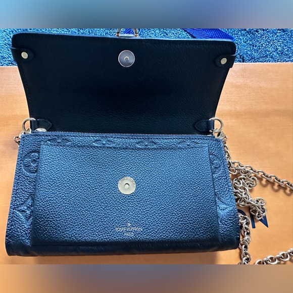 100% Authentic Louis Vuitton: Vavin Chain Wallet-Black MNG - Picture 4 of 13